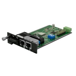 ECU100-1GT2GS – Industrial Unmanaged Gigabit Slide-In Card with 1×RJ45 and 2×SFP