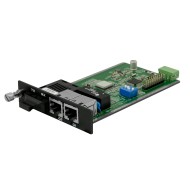 ECU100M-1T1F – Industrial 100M Slide-In Card with 1×RJ45 and 1×Fiber Port (100Base-FX) with LFP