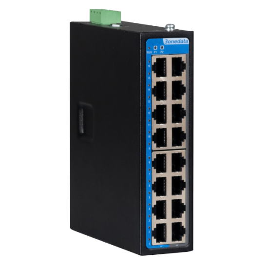 Przemysłowy, niezarządzalny switch Ethernet 100M – model IES2100SL-16T-2LV | 3onedata