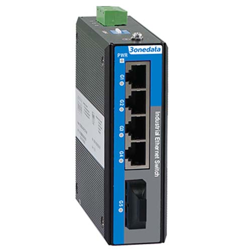 Industrial Switch With 4 Gigabit Copper Ports And 1 Gigabit Fiber Port