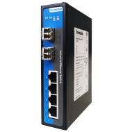 IES6000-4GT2HS – 6-port Gigabit managed switch with 2×2.5G SFP and redundant power input
