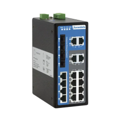 IES7120-12T4F4GS – 20-port managed industrial switch with 12×RJ45, 4×fiber ports and 4×Gigabit SFP