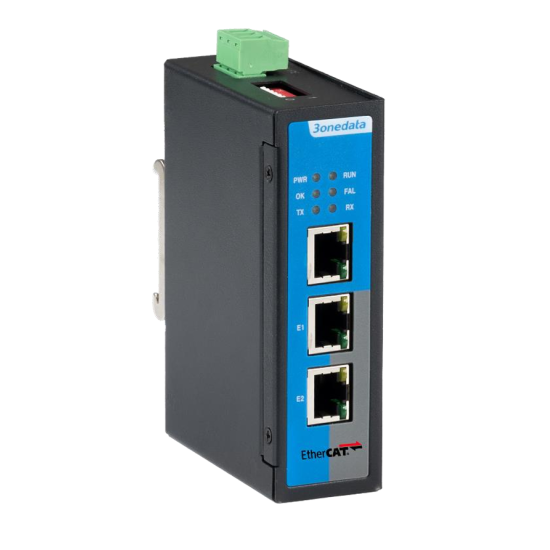 Modbus RTU to EtherCAT gateway RS-485 – IGW3800-2T1D-TB-P(24VDC) | Consteel Electronics