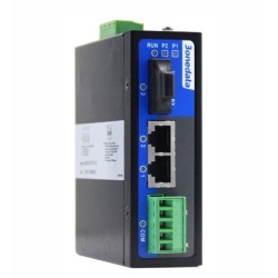IMC100-2T1F-1D - Managed industrial media converter, RS-232, RS-422, RS-485 to Ethernet or fiber