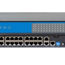 NP5100-2T-32DI - Serwer portów szeregowych z SSH, 32x RS232/485 na 2x Ethernet, 12-48VDC, RZT od -40°C do 75°C