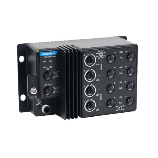 Przemysłowy switch ITxPT IP67 M12 – TNS5800B-8T4GT-P24 | Consteel Electronics