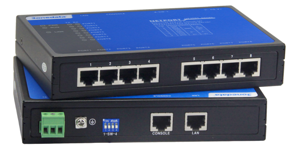 Industrial Device Server with 8 Serial ports - NP318T-8D(3IN1