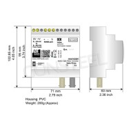 Konwerter RS485 na światłowód wielomodowy, złącze ST - HD67035M