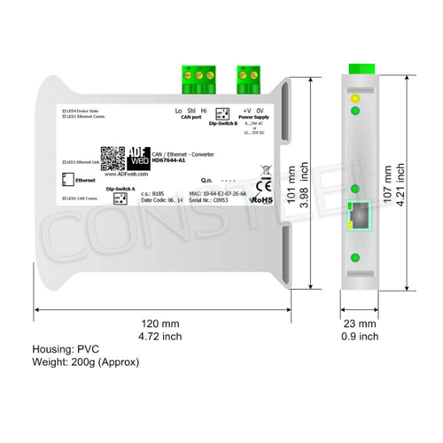 Can ethernet converter hd67644 a1 adfweb или аналог