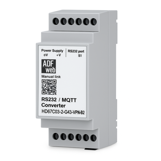Konwerter RS232 na MQTT Broker z VPN – model HD67C03-2-G43-VPN-B2 | Consteel Electronics