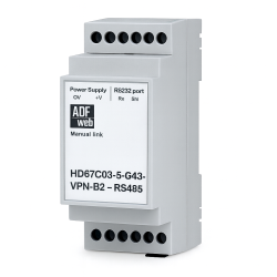 HD67C03-5-G43-VPN-B2 – przemysłowy konwerter RS485 na MQTT Broker z LAN, SIM LTE i funkcją VPN