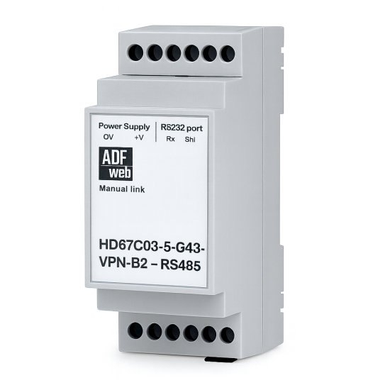 Konwerter RS485 na MQTT Broker z LAN, SIM LTE i VPN – model HD67C03-5-G43-VPN-B2 | Consteel Electronics