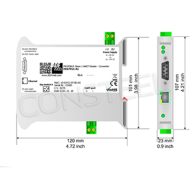 HD67911-A1 - Konwerter PROFIBUS na HART, DPV0, do 15 urządzeń HART, montaż na szynie DIN, wąska obudowa (A)