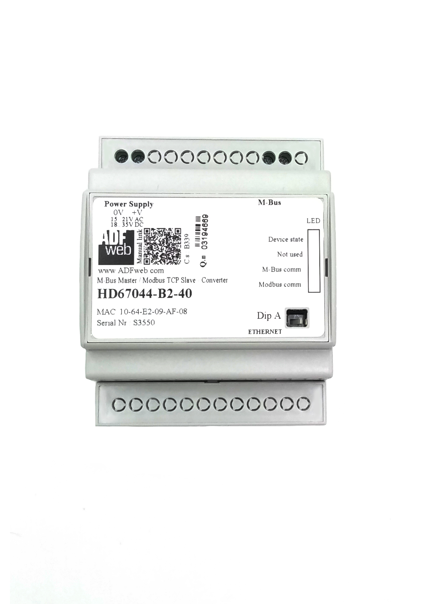 Module D'extension Bus RS485 Mectronica - 4 Entrées / 4 Sorties - Neuf