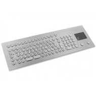 Stalowa klawiatura z touchpadem i numpadem, 105 klawiszy, IP65