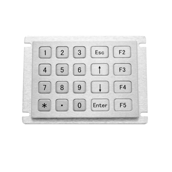 Stalowa klawiatura numeryczna, 20 klawiszy, IP65