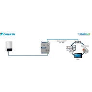 BACnet MS/TP and Modbus RTU gateway, DIP switch configuration, DIN assembly - IN485DAI001A000