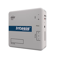 INKNXMID001I000 – interfejs KNX TP-1 do klimatyzatorów Midea VRF, do 20 liczników, 500 obiektów BACnet, 24 VDC, montaż DIN