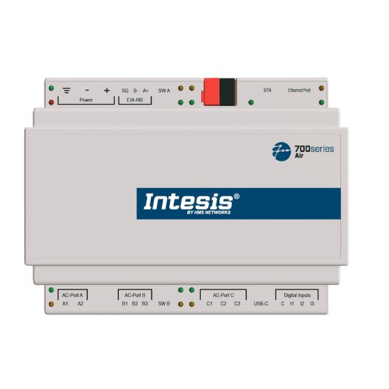 IN770AIR00SO000 - Przemysłowy uniwersalny moduł AC do KNX, Modbus i BACnet do 16 urządzeń