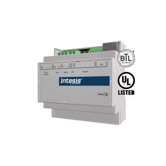 DALI-2 to BACnet/IP gateway – model INBACDAL0640500 | Intesis