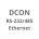 DCON (RS-232/485, Ethernet)
