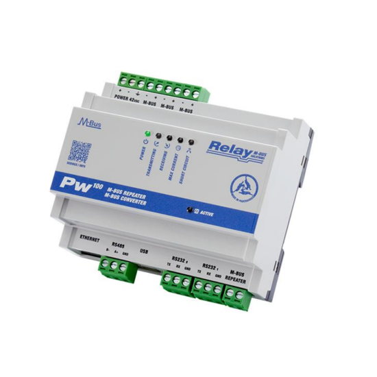 Industrial M-Bus level converter and repeater for 100 meters – model PW100 | Consteel Electronics
