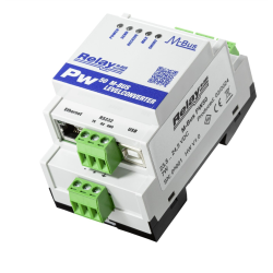 PW50 - Industrial M-Bus to Ethernet, USB and RS232 converter for up to 50 meters