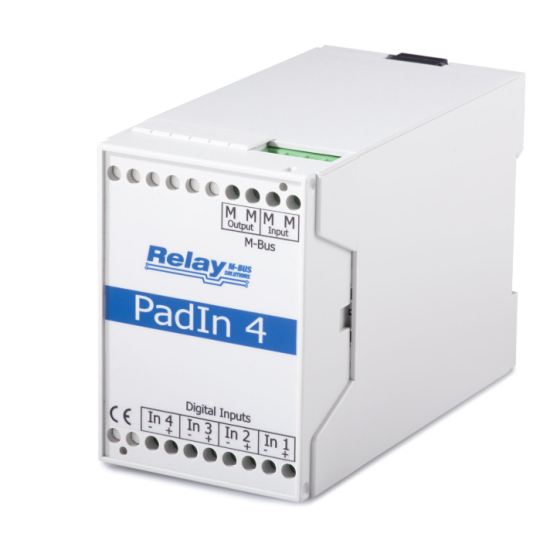 Czterokanałowy moduł statusowy M-Bus do styków bezpotencjałowych – model PADIN 4 | Consteel Electronics