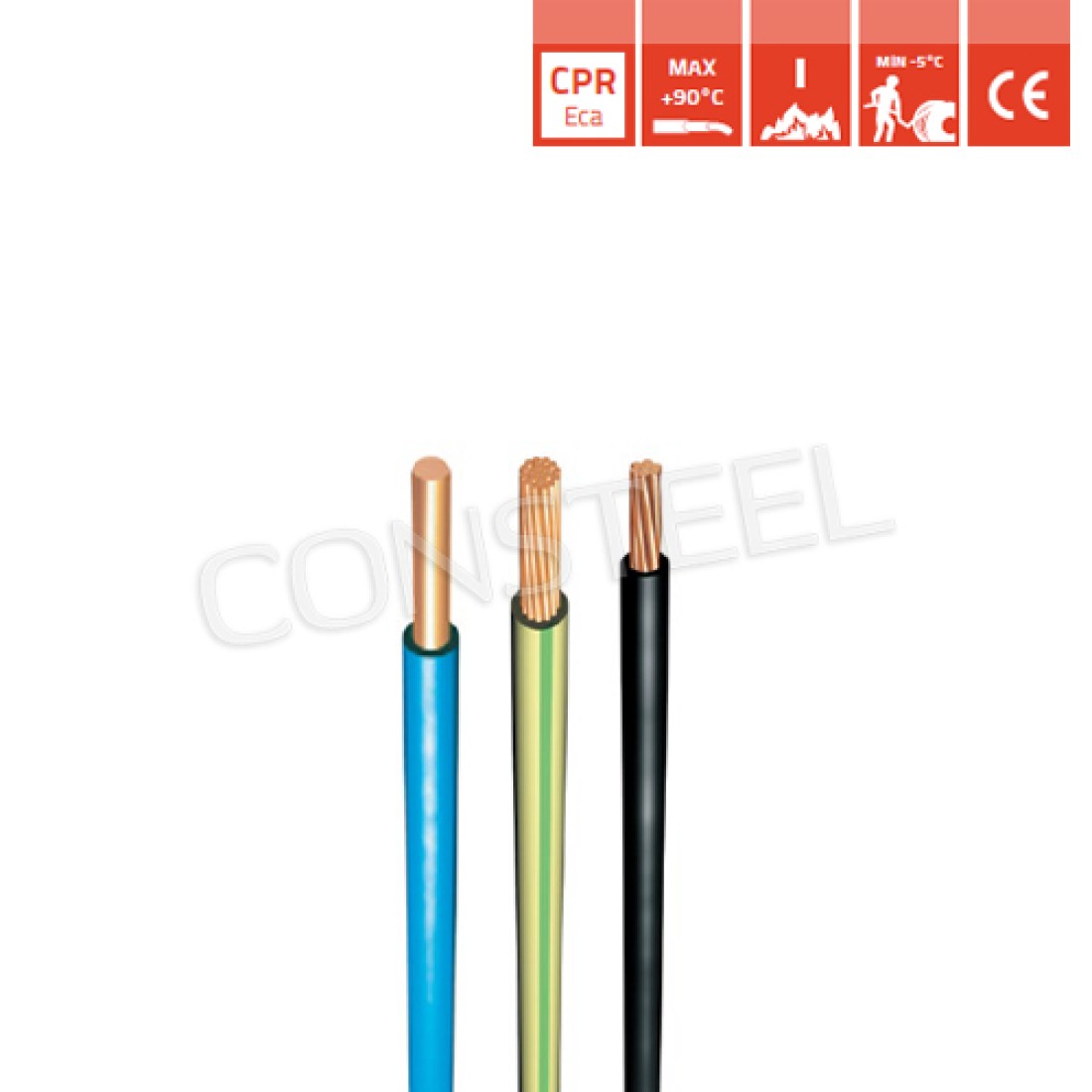 Cables unipolares con aislamiento de PVC - H05V2-U, H05V2-R, H05V2-K ...