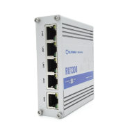 Przewodowy router 5x100Mb/s, PoE in, VPN, RZT od -40°C do 75°C, MQTT/Modbus - RUT300 (2 lata gwarancji)