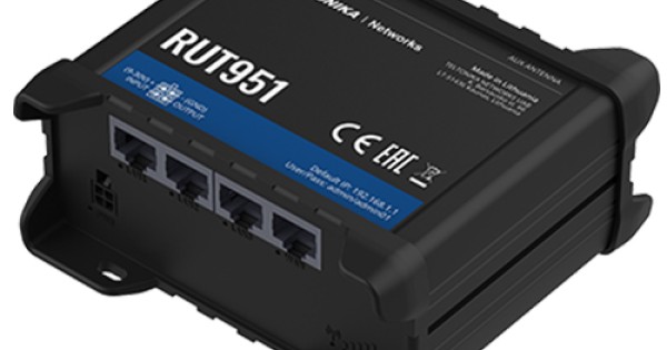 Industrial 4G LTE router model RUT951