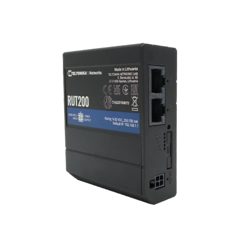 Teltonika RUT200 Industrial LTE WiFi Router