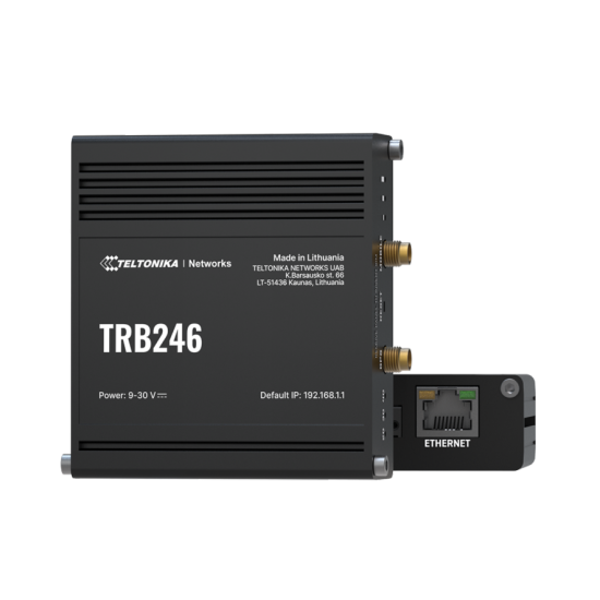 Przemysłowa bramka LTE 4G z RS232 i RS485 – model TRB246 | Consteel Electronics