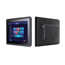 Industrial 12″ panel-installation monitor with IP65 front, HDMI/VGA/DP - 120-M28