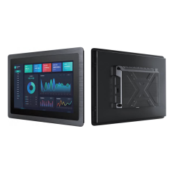 Industrial 13.3″ full HD panel-installation monitor with IP65 front, HDMI/VGA/DP - 133-M28