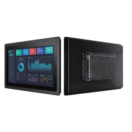 Industrial 15.6″ full HD panel-installation monitor with IP65 front, HDMI/VGA/DP - 156-M28