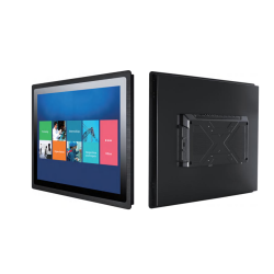 Industrial 19″ panel-installation monitor with IP65 front, HDMI/VGA/DP - 190-M28