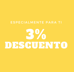 3% de descuento especialmente para ti