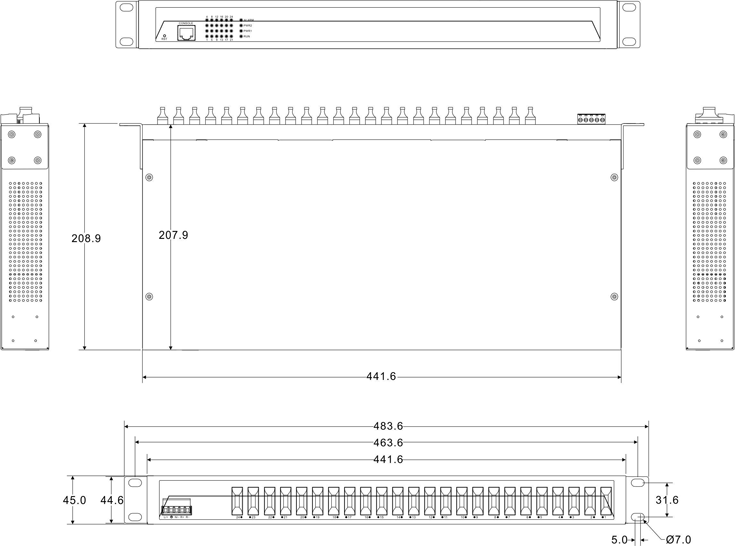 IES1024-24F - Промышленный Ethernet-коммутатор
