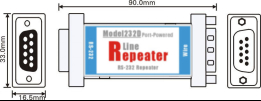Model232D/9 - Промышленный повторитель RS232