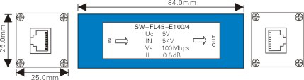 FL45-100 - Устройство защиты сигнала Ethernet